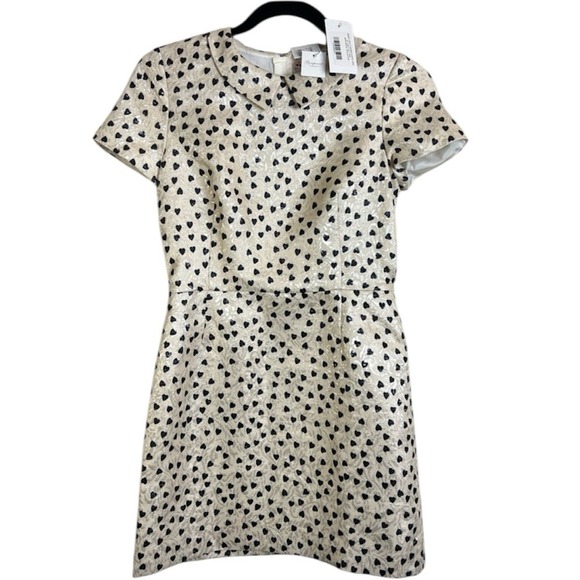 Bonpoint NWT Women's Diva Mini Hearts Dress Peter Pan Collar Designer - Picture 1 of 16